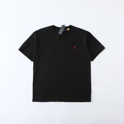thumbnail for You can scan the code, RL embroidery, classic hot pony, pure cotton, light luxury round neck T-shirt, outdoor casual temperament, short-sleeved T