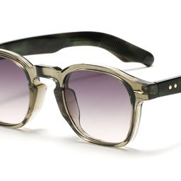 thumbnail for Óculos de sol com armação redonda clássica retrô europeia e americana estilo Hong Kong masculino e feminino proteção solar óculos de sol texturizados versáteis roupas de tendência de viagem