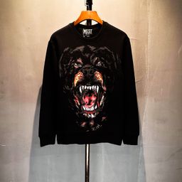 thumbnail for European and American classic vicious dog digital print trendy brand men's personalized crew neck trend sweatshirt fashion versatile couple top