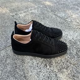 thumbnail for European and American Foreign Trade ACL Red Bottom Shoes Rivet Men&#039s Shoe Head Nail cl Lovers Women&#039s Shoes Rhinestone Casual Trendy Board Shoes