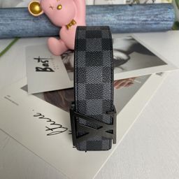 thumbnail for Cinto masculino com padrão chevron, cinto masculino com fivela lisa, cinto masculino moderno e elegante.