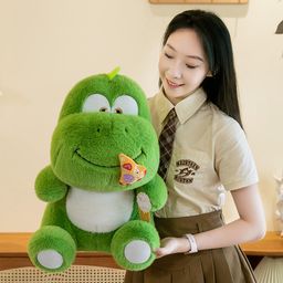 thumbnail for Cute pizza dinosaur plush toy drawable rope doll children&#039s birthday gift creative dinosaur doll cross-border batch