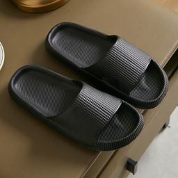 thumbnail for Women&#039s Slip-on Slippers for Summer Outer Wear Thick-soled EVA Indoor Home Bathroom Bathing Non-slip Silent Sandals for Men