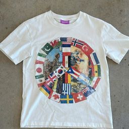 thumbnail for European and American cross-border multi-country flags of the community of destiny three-dimensional printing unisex summer loose pullover top