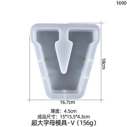 thumbnail for Yu Meiren DIY Cristal epoxi molde 26 Carta Grande decoración de la tabla silicona en stock al por mayor