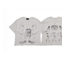 thumbnail for ERD GRJKD Melancholic rich second generation 26SS American high street wash distressed loose summer short sleeve T-shirt for men and women