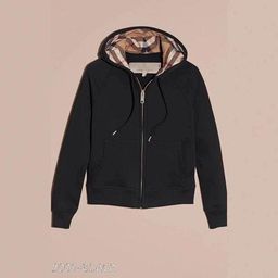 thumbnail for Cross-Border B-Brand High-Quality Hooded Sweatshirt Jacket with Full Zip, Embroidered Outerwear, Casual Loose Fit, Unisex
