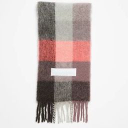 thumbnail for Scarf women's winter ac double-sided rainbow plaid shawl long seahorse hair color-blocked scarf men's tassel