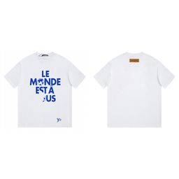 thumbnail for Cross-border foreign trade donkey home correct version summer new logo letter casual loose men's and women's versatile crew neck short sleeves