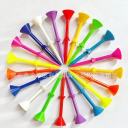 thumbnail for Golf Pegs Colorful Striped Wine Glass Type Ball TEE Golf Peg Seat Golf Peg Tee