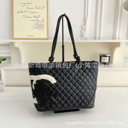 thumbnail for 2026 Cross-border New Handheld, Long Handle Underarm Tote Bag, Fashionable, Versatile, Simple, Large Capacity Tote Bag 8806