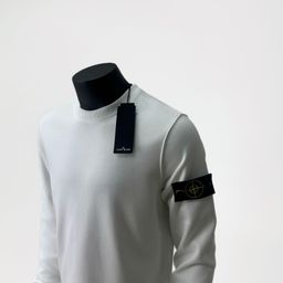 thumbnail for Cross-Border Stone Island Stone Sweatshirt Island Classic Pure Color Sleeve Round Neck Pure Cotton Top Men and Women Long-Sleeved Trendy