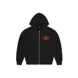 thumbnail for Corteiz Alcatraz Island Alphabet Print Zip Cardigan Hooded Jacket High Street Casual Splicing Fashionable suit