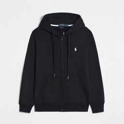 thumbnail for Ralph Lauren Jacket with Pony Logo, Hooded Sweatshirt for Men, Autumn and Winter Style, Fleece-Lined Zip-Up Cardigan, Men's Sweatshirt with a High-End Feel