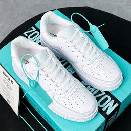 thumbnail for Cross-border Men's Shoes 2024 Autumn Breathable Air Force Sports No.1 Casual White Shoes Boys Explosion Board Shoes Small White Trendy Shoes