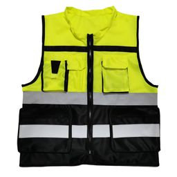 thumbnail for Manufacturer wholesale sanitation traffic clothing, traffic reflective vest, multi-pocket reflective vest, reflective vest