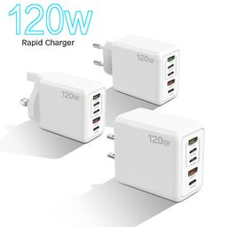 thumbnail for CE Certified Mobile Phone 120W Charger 12W European and American British Regulations Multi-port Charging Head Small Appliance Adapter charger