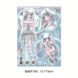 thumbnail for New domi sticker goo card character hot girl notebook sticker mobile phone DIY decoration material ins sticker gift