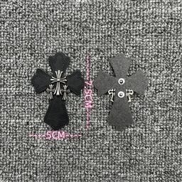 thumbnail for Wholesale heart cross flower PU alloy cross clothing bag accessories hat decoration ingredients gold stamping