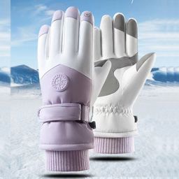 thumbnail for Wholesale outdoor riding velvet gloves thickened ski gloves men and women winter touch screen plus fashion sports gloves