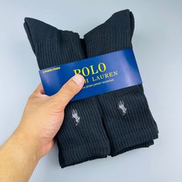 thumbnail for 6 pairs of Paul socks Pol Ruff pony sports socks embroidered towel bottom classic mid-length sweat-absorbing thin style