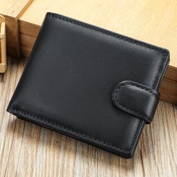 thumbnail for Top Layer Cowhide Men's Wallet High-end Wallet Genuine Leather Multi-functional Anti-theft Brush genuine goods Soft Cowhide Wallet Men's