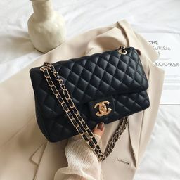 thumbnail for Cross-border bag women's 2025 new fashion trend versatile lingge chain bag explosive women's bag temperament shoulder crossbody bag