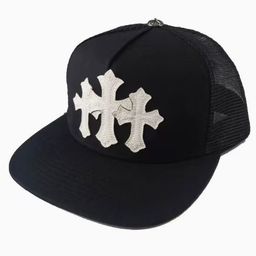 thumbnail for 跨境潮流韩版CH克罗帽子男 刺绣时尚嘻哈遮阳网帽女透气棒球帽