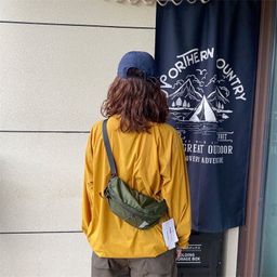 thumbnail for Outdoor motorcycle shoulder bag light sports cycling waist bag men's trendy chest bag crossbody bag women's shoulder bag is light and thin