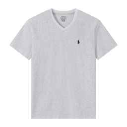 thumbnail for American Classic Horse Label Cotton Cuello redondo Manga corta para hombre Camiseta suelta casual Bordada de todo fósforo para hombre Estilo caliente de verano