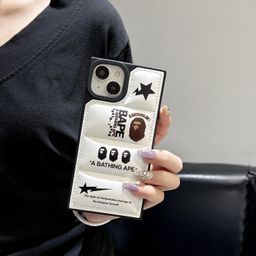 thumbnail for Square 16pro mobile phone case 15promax light luxury simple 14pro high-end sense 14 drop-proof 13 trendy brand applicable 16