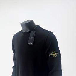 thumbnail for Cross-Border Stone Island Stone Sweatshirt Island Classic Pure Color Sleeve Round Neck Pure Cotton Top Men and Women Long-Sleeved Trendy