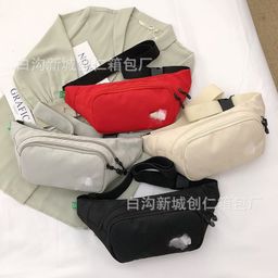 thumbnail for Korean Style Versatile Crossbody Bag for Female Students, New Trendy Brand Sports Chest Bag, Men&#039s Foreign Trade Running Fitness Waist Bag