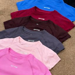 thumbnail for DFYNE full standard original bag yoga short sleeve top fitness sports elastic breathable tight T-shirt knitted quick-drying exercise