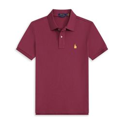 thumbnail for 跨境拉夫劳伦polo衫男短袖夏季翻领商务男士polo衫纯色小马标t恤