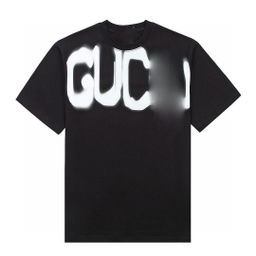 thumbnail for Cross-border high version G family short sleeve summer new fashion personalized letter non-inductive print crew neck men and women couple T-shirt