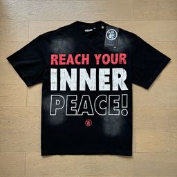 thumbnail for Cross-border American trendy brand wash aged letter loose large size short sleeve youth street T-shirt unisex