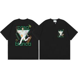 thumbnail for Cross-border 2025 summer wear Casa Casablanca LOGO print men's and women's T-shirts heavy cotton loose short sleeves