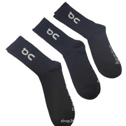 thumbnail for On Socks 3 Pairs of on Running Couple Style Towel Bottom Socks Men and Women Trendy Socks Fashion Mid-Calf Socks Sports Socks