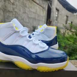 thumbnail for Foreign trade blue ball wholesale drop delivery aj11 high-top low-top Kangkule gamma blue devil legend men's and women's basketball shoes aj11
