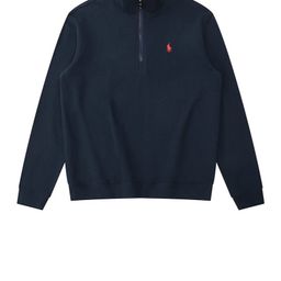 thumbnail for Ralph Lauren Jacket Pony Logo Half-Zip Pullover Stand Collar Long-Sleeved Sweatshirt Cross-Border Jacket Men's Autumn Thickened Version