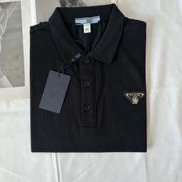 thumbnail for Cross-Border Supply Polo Shirt with Metal Triangle Logo, Short Sleeves, Classic Summer Men's Casual Style, Popular in Europe and America