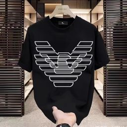 thumbnail for 2025 European Edition Spring and Summer New Trend European Station Heavy Loose High Luxury Men&#039;s Fashion Eagle T-shirt Short Sleeve Explosions