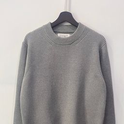 thumbnail for Majia four-corner 21AM knitwear crew neck pullover loose sweater men's and women's four-corner stitching sweater couple style is simple