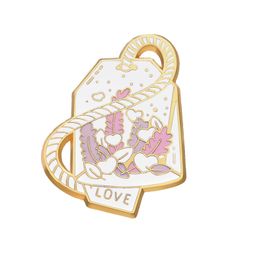 thumbnail for Metal enamel badge, Japanese cartoon amulet creative design, anime peripheral niche accessory, decorative brooch