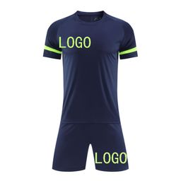 thumbnail for Children&#039;s Football Training Clothes Set Summer Short-sleeved Jersey Adult Game Team Uniform Quick-drying Clothes Couple Sportswear