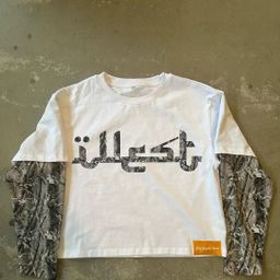thumbnail for Cross-Border Aliexpress American Y2K Street Fashion Camouflage Print Patchwork Shirt T-Shirt Men's Long-Sleeved Loose Sweatshirt