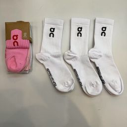 thumbnail for Meias de tênis unissex, meias esportivas modernas até a panturrilha, meias profissionais para corrida, meias originais com logotipo de comércio exterior.