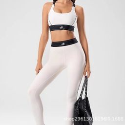 thumbnail for ALO 瑜伽服套装提臀运动百搭女士健身跑步运动背心两件套普拉提