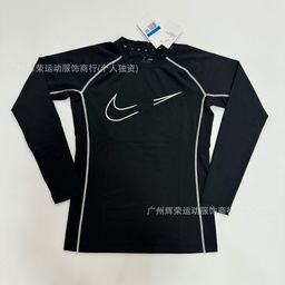 thumbnail for Sports tights, long short sleeves, quick-drying running training clothes, basketball ball, soccer tank top, fitness high-stretch t-shirt, base layers